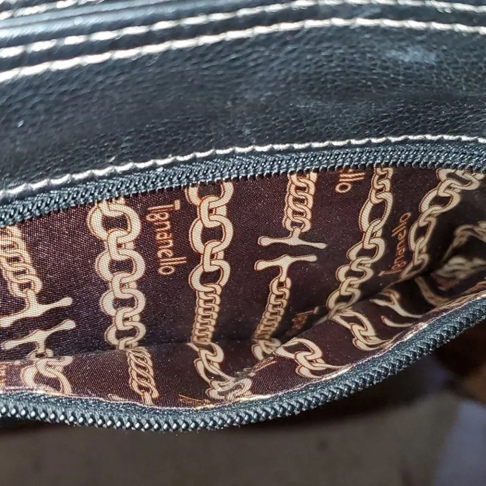 Tignanello Black Leather Purse